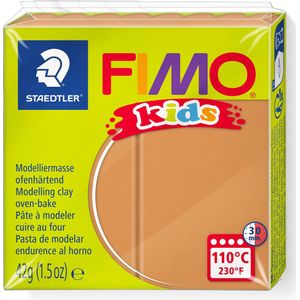 STAEDTLER FIMO Kids 8030-71 boetseerklei lichtbruin extra zacht en soepel speciaal ontwikkeld voor kinderen normaal blok 42 g