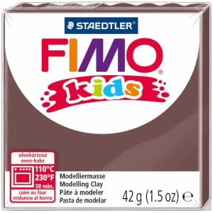 FIMO kids boetseerklei 42 g bruin