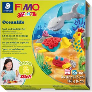 FIMO kids 8034 - ovenhardende boetseerklei - Form&Play set ""Zeeleven