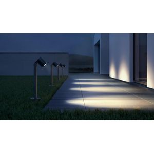 Steinel LED-spot Way antraciet IP44, 6,7 W vloerspot, 512 lm padverlichting, tuinlamp draaibaar, warm wit