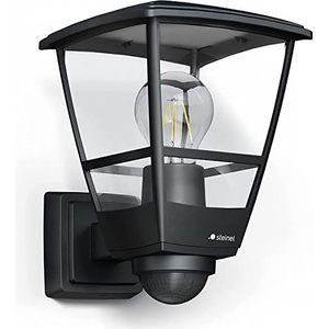 Steinel Outdoor wandlamp L 10 zwart, klassieke wandlamp, E27, lantaarn voor entree, tuin en terras