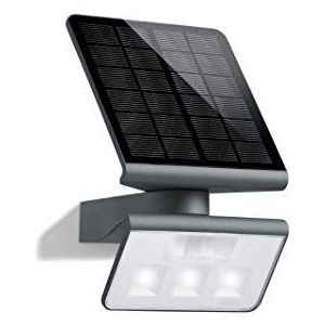 Steinel XSolar L-S antraciet buitenlamp op zonne-energie, wandlamp, bewegingsmelder, nachtlampje, tuinlamp op zonne-energie, 2500 mAh batterij