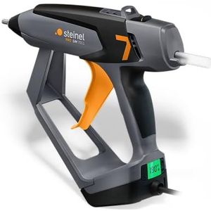 STEINEL GlueMatic 7011, Heißklebepistole, Grau, Orange, LCD, Pappe, Keramik, Glas, Leder, Kunststoff, Gummi, Stein, Holz, 35 g/min, 1,1 cm