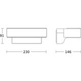 Steinel LED wandlamp outdoor L 810 SC zilver, intelligente buitenlamp, iHF 160° bewegingsmelder, Up/Downlight, toepassingsgestuurd