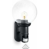 Steinel Buitenlamp L 560 S, Zwart, Max. 60 W, E 27, 140 ° Bewegingsmelder, 12 M Bereik, Klassiek Design.