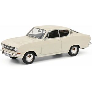 De 1:18 Diecast Modelauto van de Opel Kadett B Coupe van 1966 in White. De fabrikant van het model is Schuco.Dit model is alleen online beschikbaar.