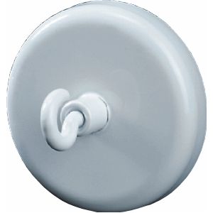 5 x Dahle Kraftmagnet weiß lackiert mit Haken 47mm