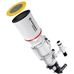 Bresser Messier AR-102s/600 Telescopische buis met 2,5 inch hexafoc-oculair uitschuifbaar, universeel roestvrijstalen klemoppervlak voor montage, geoptimaliseerde zoekerhouder en camerahouder, wit