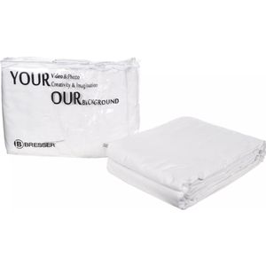 Bresser - BG-3X4 Achtergronddoek - Wit - 3,0x4,0m