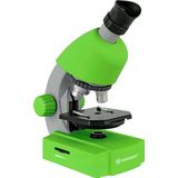 Bresser Junior Microscoop – 40x640x – Groen – Incl. Accessoirespakket – Voor Transparante Preparaten