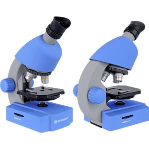Bresser Junior Microscoop – 40x640x – Blauw – Incl. Accessoirespakket – Voor Transparante Preparaten