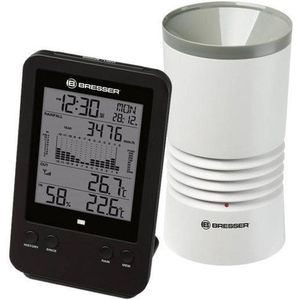 Bresser Weerstation - Bresser Professionele 3-in-1 Regenmeter incl. Luchtvochtigheids- en Temperatuurmeter