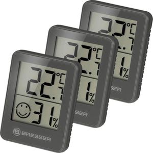 Bresser Temeo Hygro Indicator 3 unit Set grey