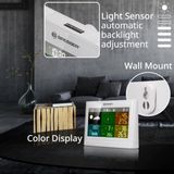Bresser Weerstation 5-in-1- Met Multifunctionele Buitensensor - Met Regen- en Windmeter - Wit