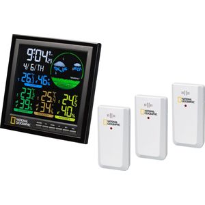 National Geographic Weerstation - Incl. 3 Sensoren - Met Kleurendisplay