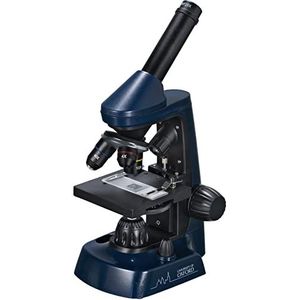 University of Oxford Microscoop voor kinderen met 40-2000 x vergroting, smartphonehouder, dwarslicht, licht en accessoires in blauw