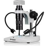 Bresser Microscoop DST-0745 Zoom 0,7X–4,5X voor digitale microscoop- en ultramacro opnames met C-mount-camera's tot 1/2"" sensor met op- en doorlicht, wit, 5808100