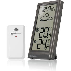 Bresser Weerstation - Meteo Temp - Grijs - Draadloos - Voor Binnen & Buiten