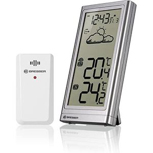 Bresser Weerstation - Meteo Temp - Zilver - Draadloos - Voor Binnen & Buiten