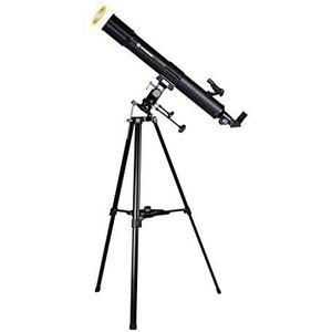 Bresser Taurus NG 90/900 Spiegeltelescoop, met Zonnefilter, MPM-Montage, 3-Potig Statief en Smartphone-Camera-Adapter, Zwart