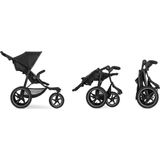 Hauck Runner 2 Buggy - robuuste offroader - Compact inklapbaar - Black