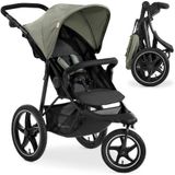 Hauck Kinder-Buggy Runner 2 - Disney - Mickey Mouse Olive, Sportwagen mit Luftreifen, Liegefunktion, höhenverstellbar bis 25 kg