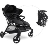 Hauck Swift x Duo - Tweeling- en duobuggy - Compact opvouwbaar - Black