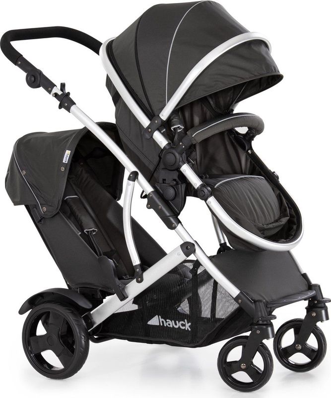 Hauck Duett 2 duo buggy - Vanaf geboorte - Zwart