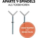 Hauck Open N Stop​ 2 Traphekje met 21 cm verlengstuk - 96 t/m 101 cm - Wit