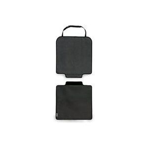 hauck Sit on Me, zwart - universele kinderstoelonderlegger, autostoelbeschermer, 97 x 47 cm, geschikt voor Isofix, waterafstotend, stoelbescherming, autokinderzitje met netvakken