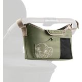 Hauck Kinderwagen-Transporttasche Disney Simba Olive, Buggy Organizer Kinderwagen Tasche mit Klettbefestigung