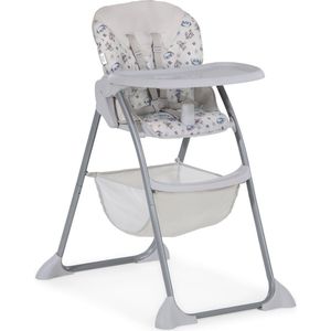 Hauck Sit’n Fold, verstelbare kinderstoel vanaf 6 maanden, afneembaar in diepte verstelbaar blad, verstelbare rugleuning, grote mand, inklapbare stoel voor peuters - beige
