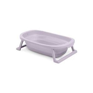 hauck Opvouwbare babybadkuip Wash N Fold M voor baby's en peuters tot 16 kg, afvoerstop met kleurverandering bij hoge temperatuur, zachte materialen, 80 x 48 x 25 cm (lavendel)