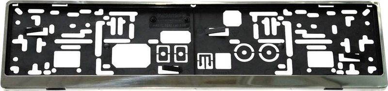 HP Autozubehör Edelstahl Edelstahl, Kunststoff Kennzeichenhalter Edelstahl, Schwarz (L x B x H) 13.5