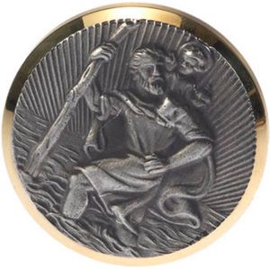 HP Autozubehör #####Christophorus-Plakette (Ø) 43 mm Guld, Sølv