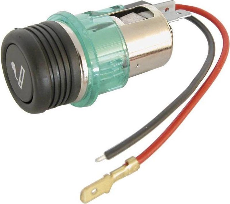 HP - Sigarettenaansteker - 12 V - Met Groene Lichtring - Euro-model