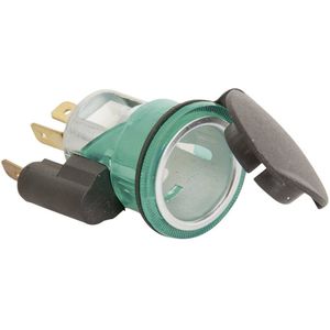 Inbouwstopcontact met Deksel - 12V - Voor Platte Stekkers - Beschermd Tegen Stof en Water