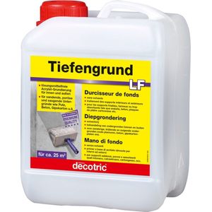 decotric Diepgrondering LF (oplosmiddelvrij) - voor alle minerale ondergronden - voorbehandeling voor behangen of schilderen - gebruiksklaar - 2,5 liter