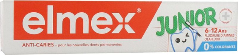 elmex Junior Kindertandpasta 6-12 jaar 75ml