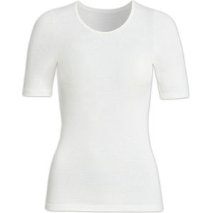 con-ta Weiß Damen Kurzarmshirt mit Angora »Basic«