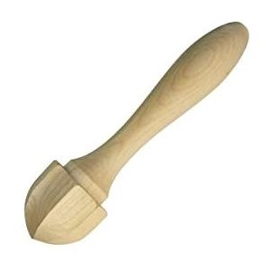 Fackelmann citroenstamper Fair 15 cm van beuken, hout, beige, 15 x 7,9 x 4 cm