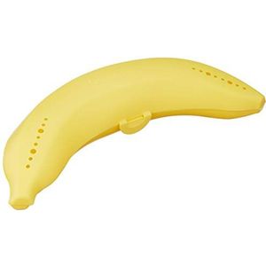 Fackelmann Bananenkluis, opbergdoos voor bananen, robuuste plastic container (kleur: geel), hoeveelheid: 1 stuk