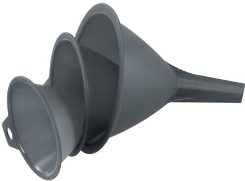 Fackelmann - Set van 3 Trechters - Grijs - 8 cm, 9 cm en 11 cm