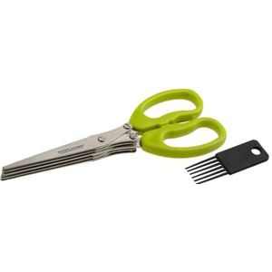 Fackelmann - Basic - Kruidenschaar - Roestvrij Staal - Met Reinigingsborstel