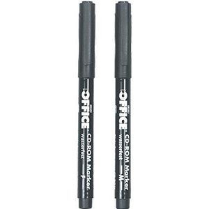 Herlitz 1916865 Permanent CD Marker, 2 stuks