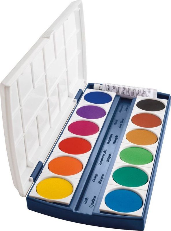 herlitz Wasserfarbkasten 12 Farben