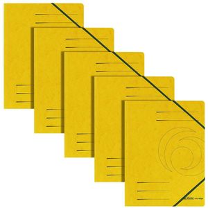 5 herlitz Eckspanner easy orga DIN A4 gelb