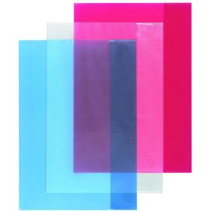 Herlitz - 10418366 - Tijdschrift- & Boekomslag - Verschillende Kleuren - 3 Stuks