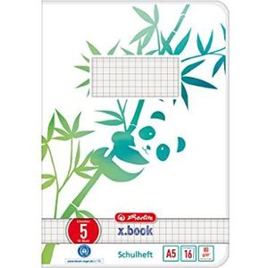 Herlitz Schoolschrift A5 GREENline 16 vellen liniatuur 05 Panda