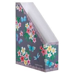 Herlitz Tijdschriftenhouder A4 van golfkarton Ladylike serie vlinders 7 cm
